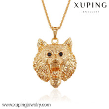 Xuping cool jewelry lion shaped gold plated Animal pendant